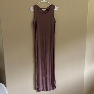 Lovestitch Sleeveless Plum Maxi Dress